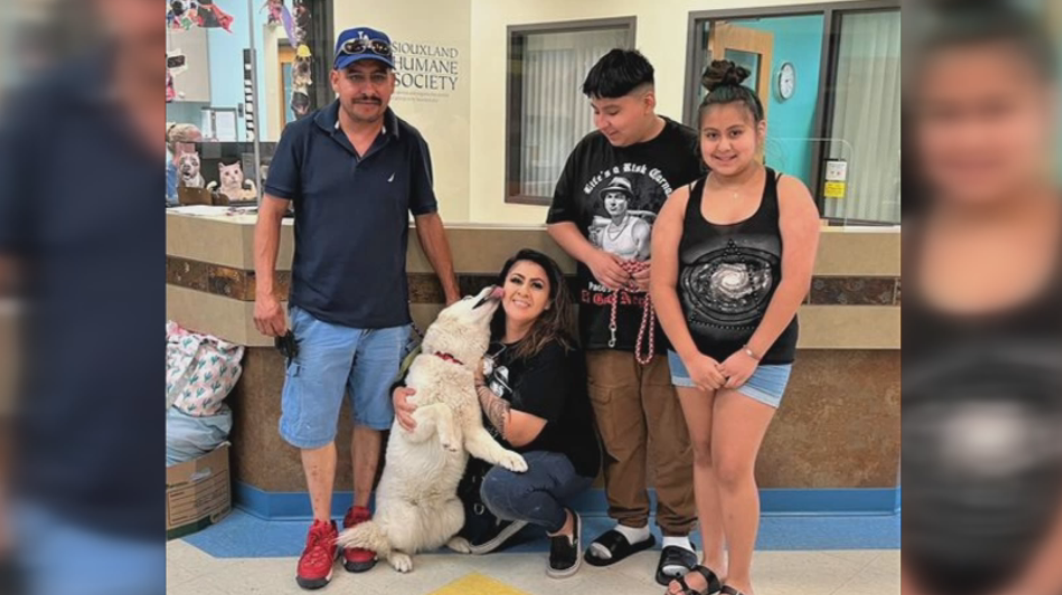 Tres años después: Microchip reúne a una familia de Texas con un perro perdido en Siouxland.