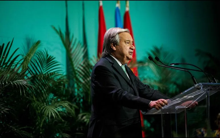 “La humanidad se ha convertido en un arma de extinción masiva”, advierte António Guterres.