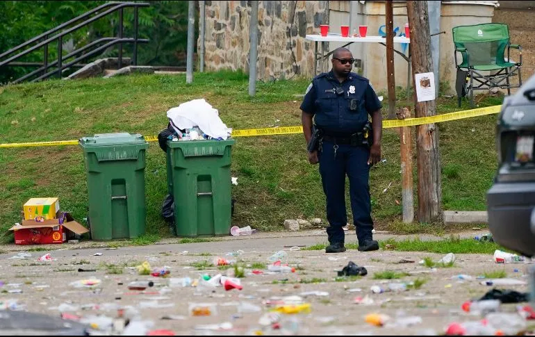 Se registra un tiroteo en fiesta de barrio en Baltimore; hay dos muertos y 28 heridos.