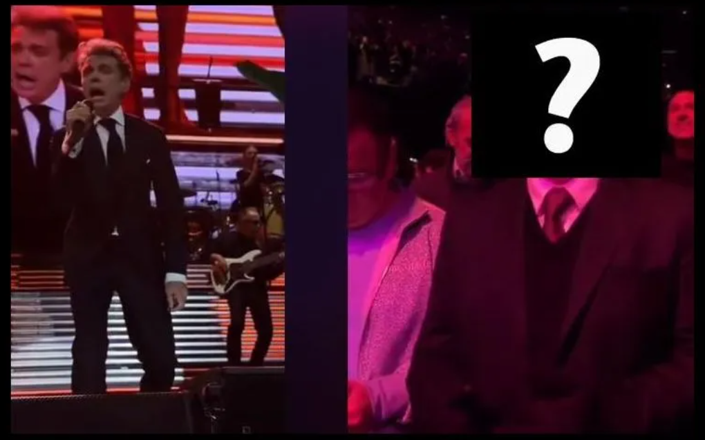 ¿Qué otro famoso cantante vio el concierto Luis Miguel en primera fila?