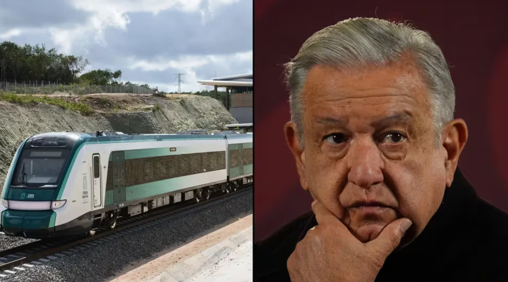 AMLO dice que se investiga sabotaje tras el descarrilamiento del Tren Maya en Yucatán: “Está raro”