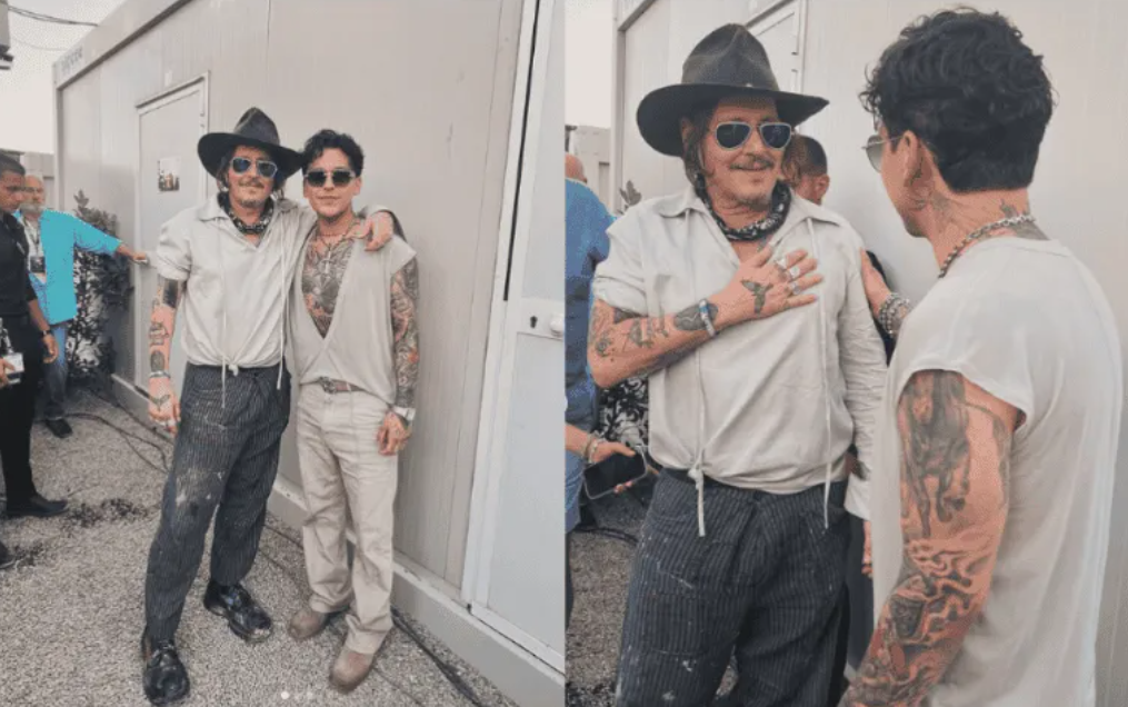 ¿El ‘Nodalverso’ existe? Christian Nodal comparte foto con Johnny Depp.