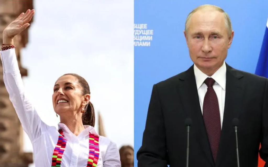 Claudia Sheinbaum extiende invitación a Vladimir Putin para su toma de protesta.