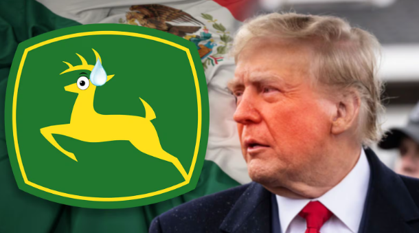 ¿Trump nos quita inversiones? Amenaza a John Deere con aranceles si mueve producción a México.