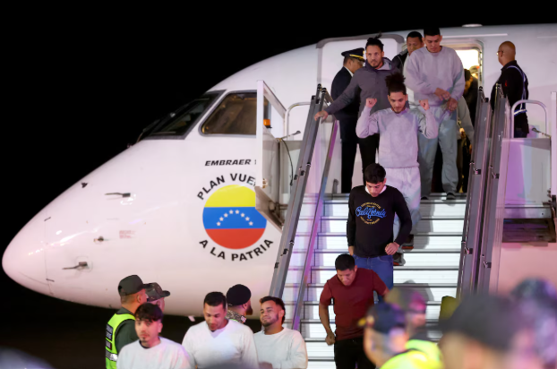 Llegaron a Venezuela los primeros 190 migrantes deportados desde Estados Unidos