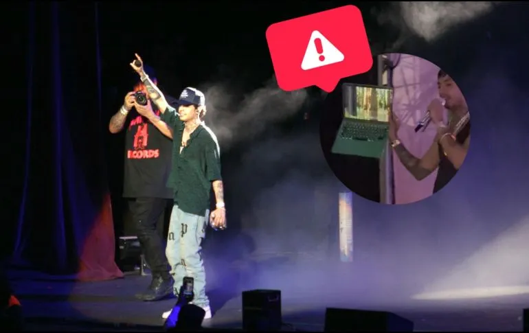 Natanael Cano agrede a su DJ en pleno concierto