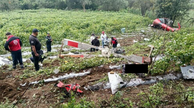 Helicóptero se desploma en el oriente del Edomex; se reportan dos personas muertas