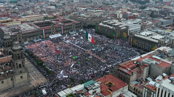 Esta es la cantidad de personas que reunió Claudia Sheinbaum en el Zócalo de CDMX durante informe de un año de su gobierno