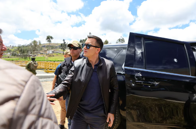 Ataque a la caravana presidencial en Ecuador: el Gobierno denunció un intento de asesinato contra Daniel Noboa