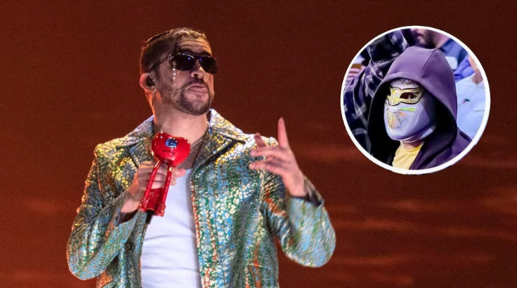 Bad Bunny sorprende al asistir a las luchas antes de sus conciertos en la Ciudad de México