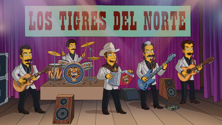 Los Tigres del Norte en Los Simpson: así fue su aparición con el “Corrido de Pedro y Homero”