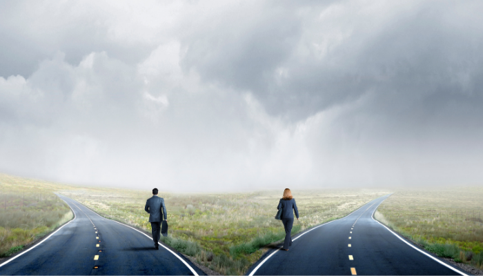 Cuando los caminos se separan