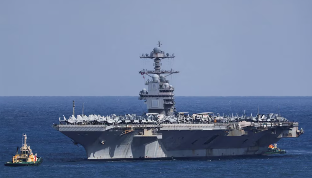 El portaaviones USS Gerald R. Ford llegó a Creta en medio de la escalada militar entre Estados Unidos e Irán