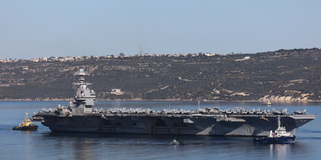 El portaaviones Gerald R. Ford se acerca a las costas de Israel y se suma al despliegue de Estados Unidos contra Irán