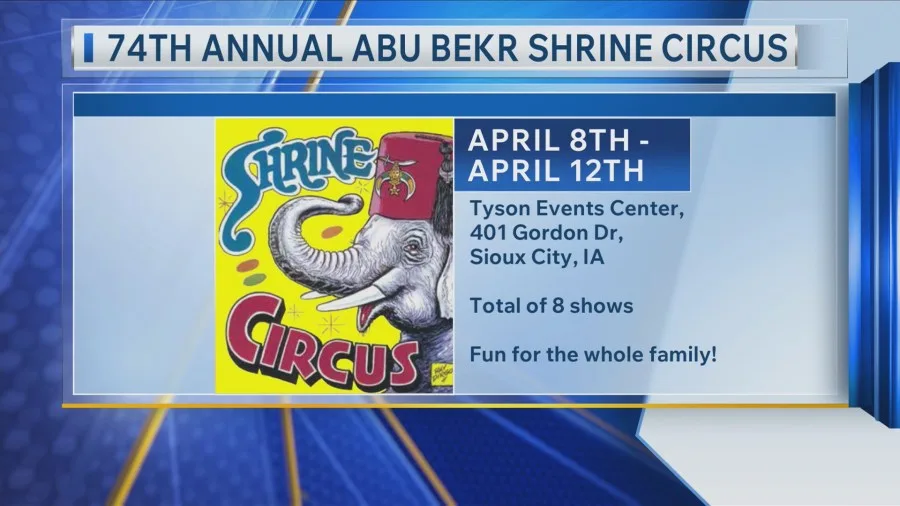 El 74.º Circo Anual del Santuario de Abu Bekr llega a Sioux City