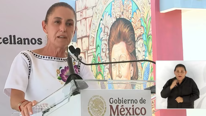 Ningún gobierno extranjero le va a arrebatar la transformación al pueblo de México, declara Sheinbaum desde Yucatán