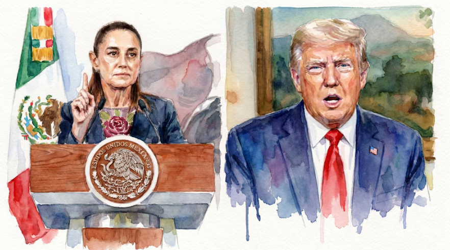 Sheinbaum no ve riesgos en orden de Trump sobre remesas: presume que migración a Estados Unidos se redujo un 97.5%
