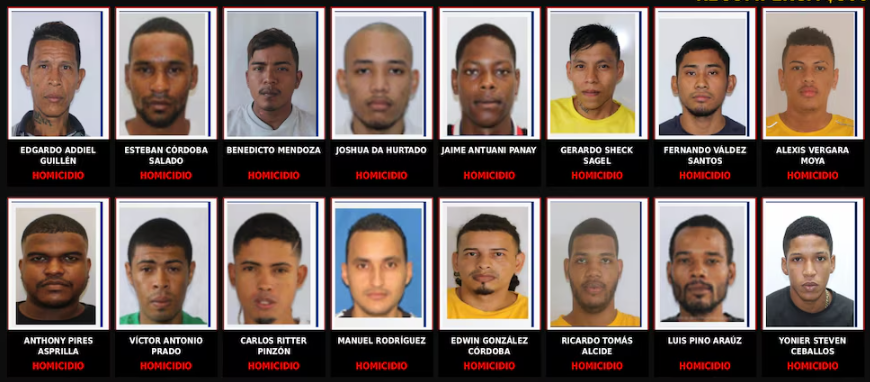 16 homicidas siguen libres en Panamá tras la fuga masiva de La Joyita