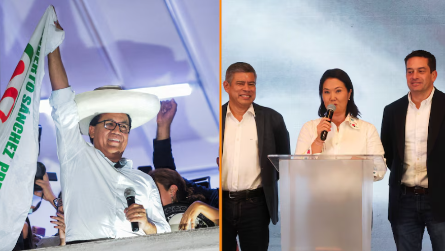 Keiko Fujimori y Roberto Sánchez en empate técnico: Así fueron sus discursos luego de conocer los primeros resultados Keiko Fujimori y Roberto Sánchez en empate técnico: Así fueron sus discursos luego de conocer los primeros resultados