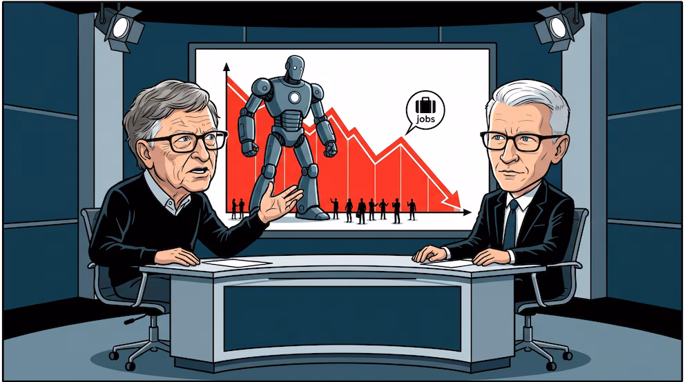 Bill Gates se juega su reputación: por qué la IA no va a crear los empleos que destruye