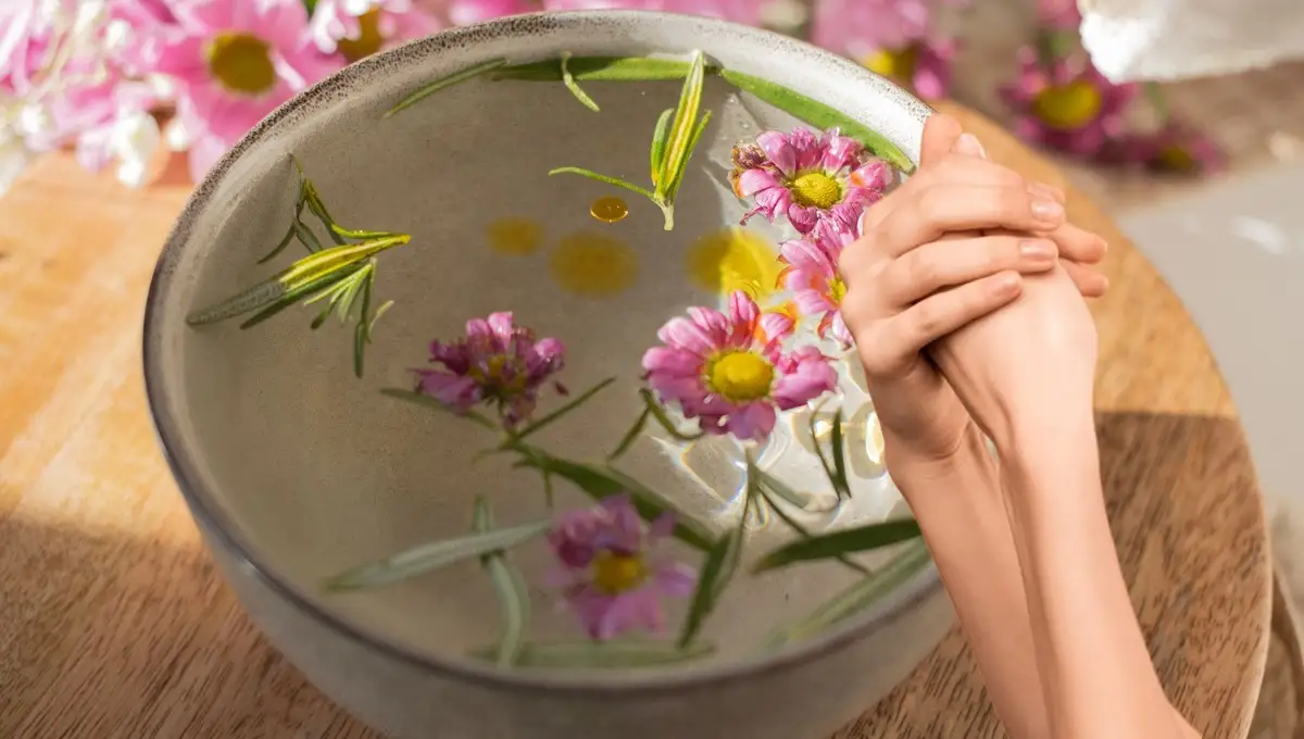 Sumerge tus manos en esta infusión natural para relajarlas y suavizarlas Sumerge tus manos en esta infusión natural para relajarlas y suavizarlas