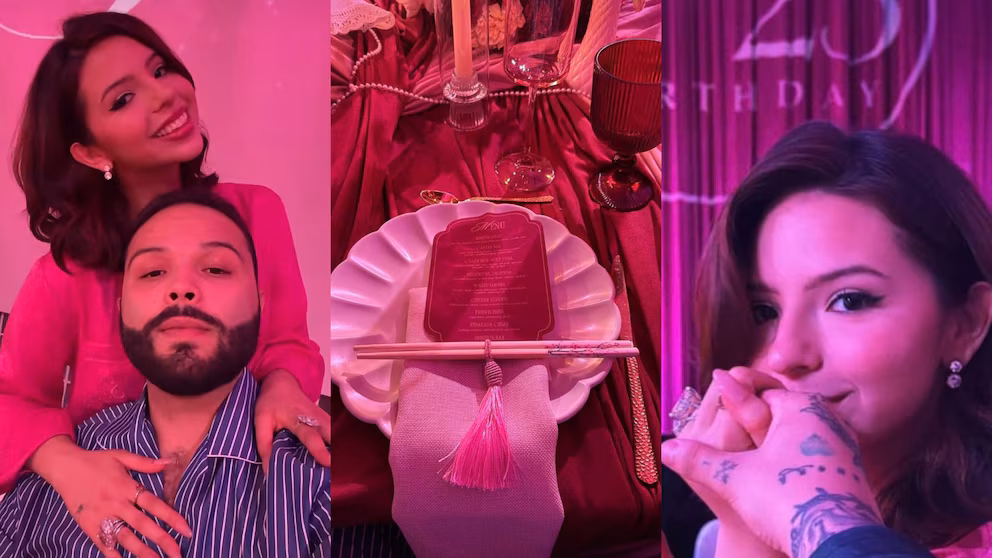 Con lujosa cena, así celebró Ángela Aguilar su cumpleaños 23: caviar, langosta y wagyu en el menú